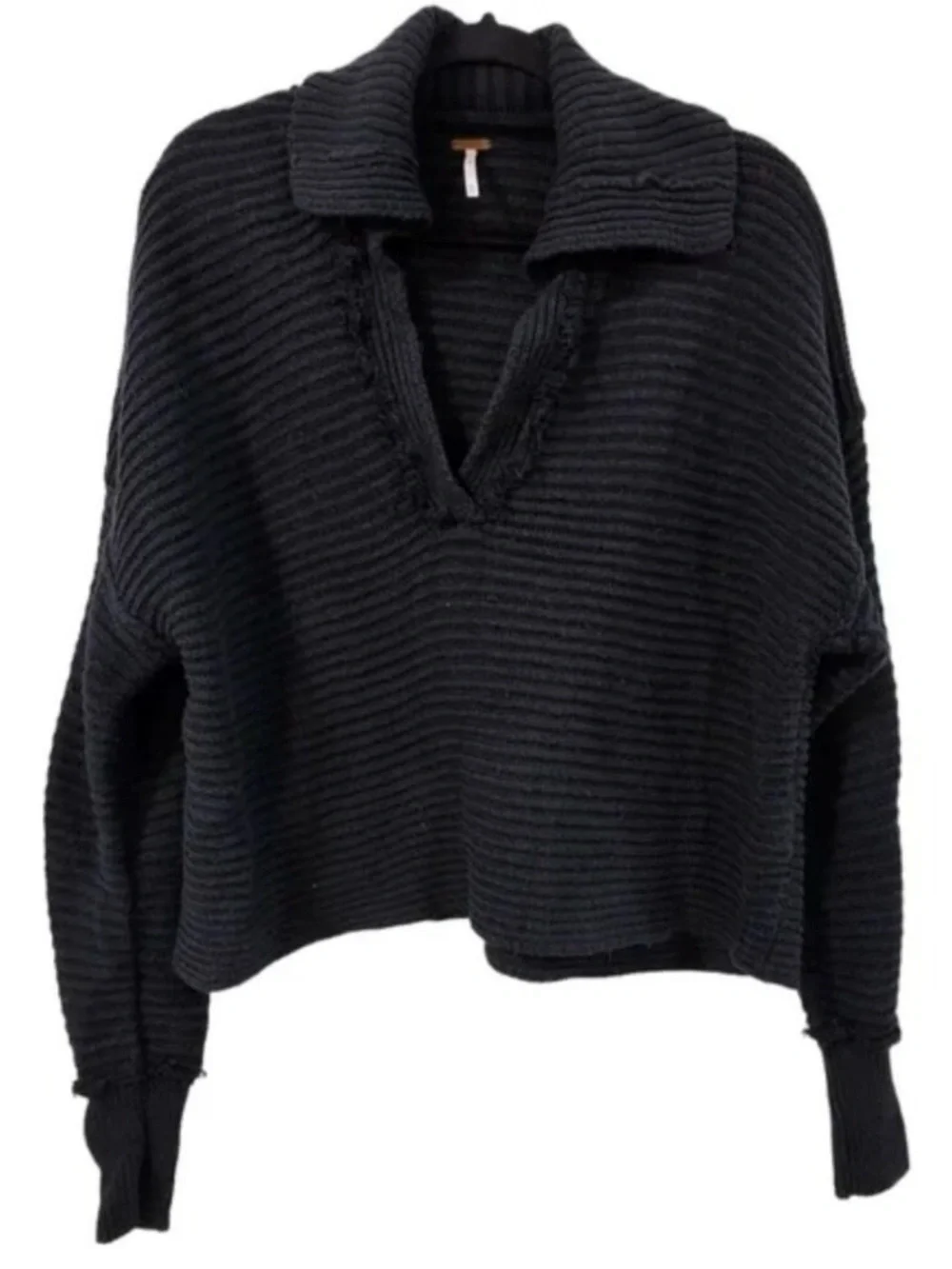 Free People Marlie deep v ribbed sweater